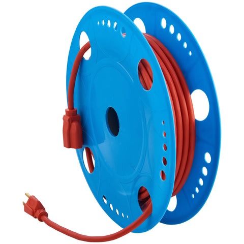 Image of 3 Prong Orange Single Outlet Outdoor Extension Cord
