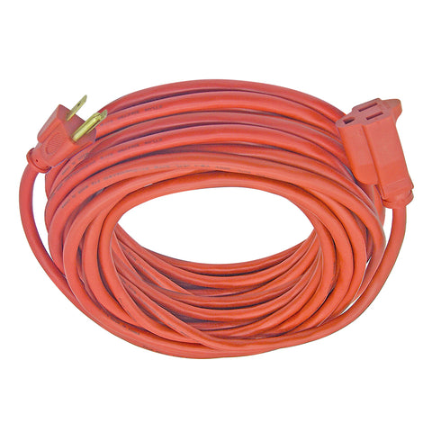 Image of 3 Prong Orange Single Outlet Outdoor Extension Cord