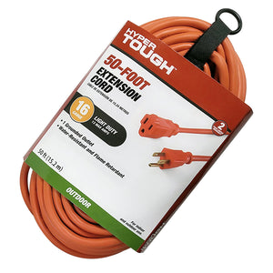3 Prong Orange Single Outlet Outdoor Extension Cord