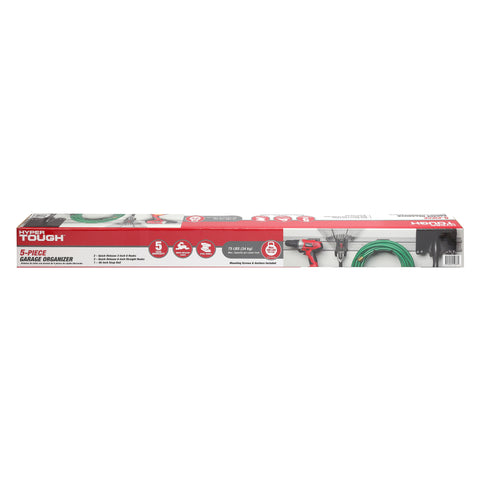 Image of Quick Release 5-piece Snap Rail Kit Garage Organizer System